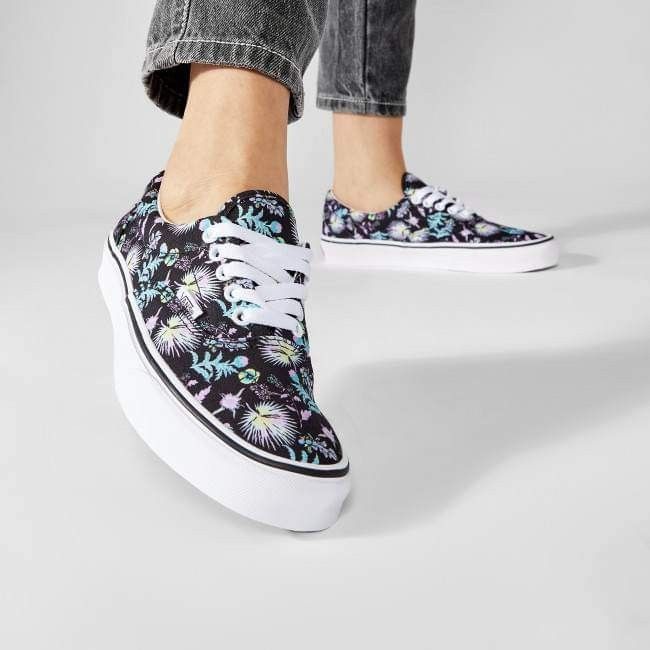 White floral vans sale
