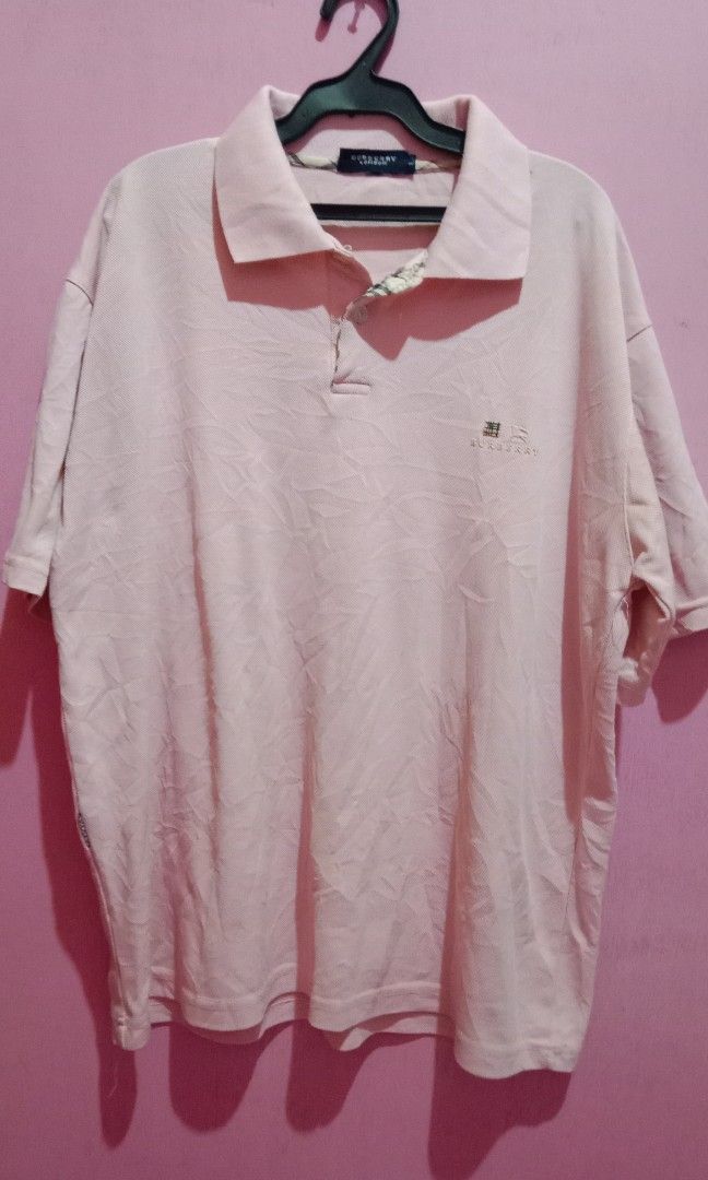 Burberry polo online shirt pink