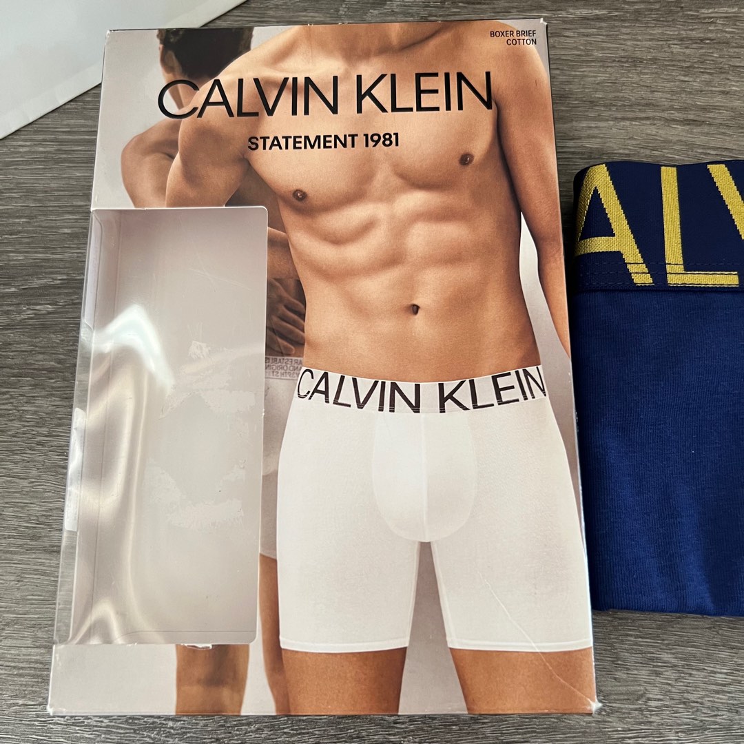 Mens calvin klein boxers white