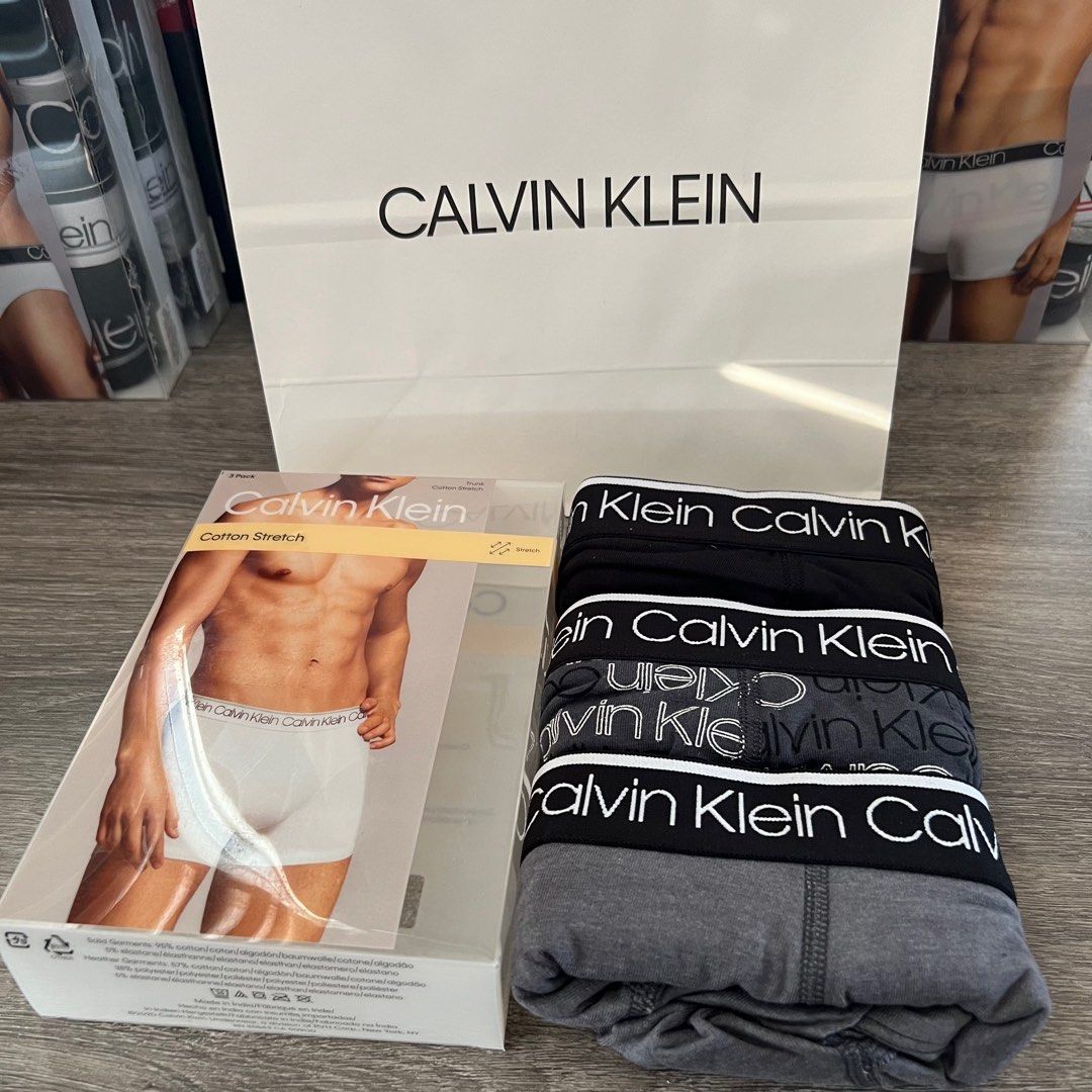 Calvin Klein original cotton stretch trunk medium (Category: Underwear) located in Quezon City. Submitted by harolduy11 (Listing ID 1216853496, Image 2). Description: All original Calvin Klein Trunks cotton stretch. Available in medium size only. 3piece per pack. From Ck Australia. .