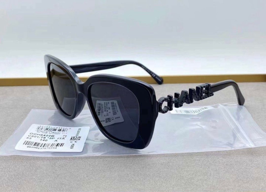 CHANEL CHANEL sunglasses eyewear 5422-B-A Plastic Brown Used Women  53ロ17-140 5422-B-A