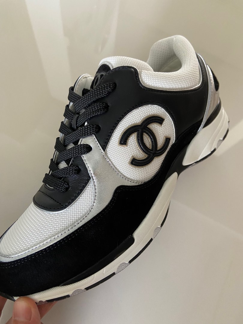 Chanel CC logo sneaker men s size 43 Men s Fashion Footwear