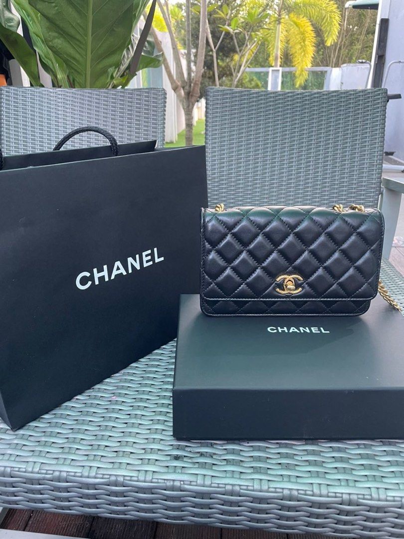 chanel bag with thick chain