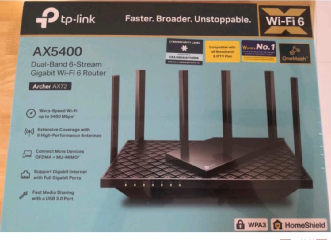 Check out TP-link AX5400 Archer AX72 Router, Computers & Tech, Parts ...
