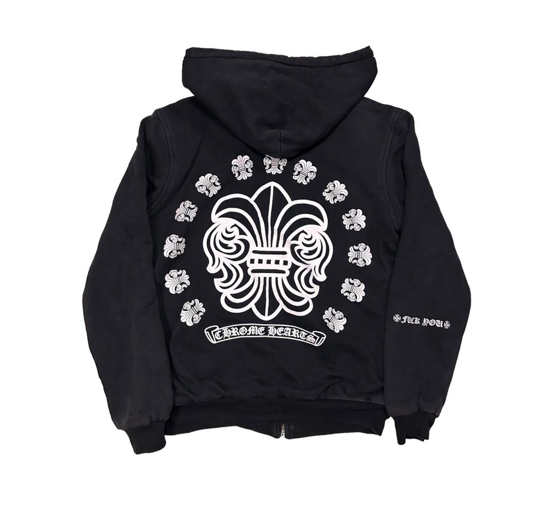 Chrome Hearts Zip Up, Men's Fashion, Coats, Jackets and Outerwear on