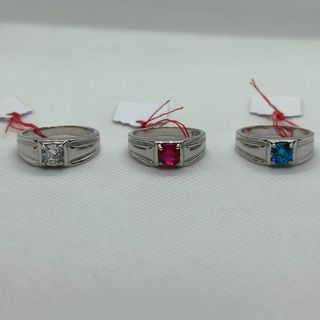 Cincin Lelaki 925 Perak Batu Zircon