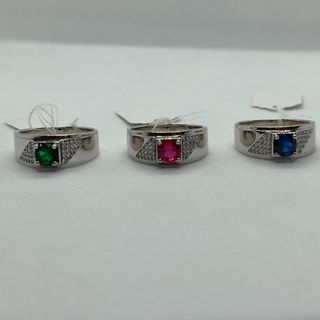 Cincin Lelaki 925 Perak Batu Zircon