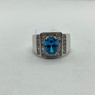 Cincin Lelaki 925 Perak Batu Zircon