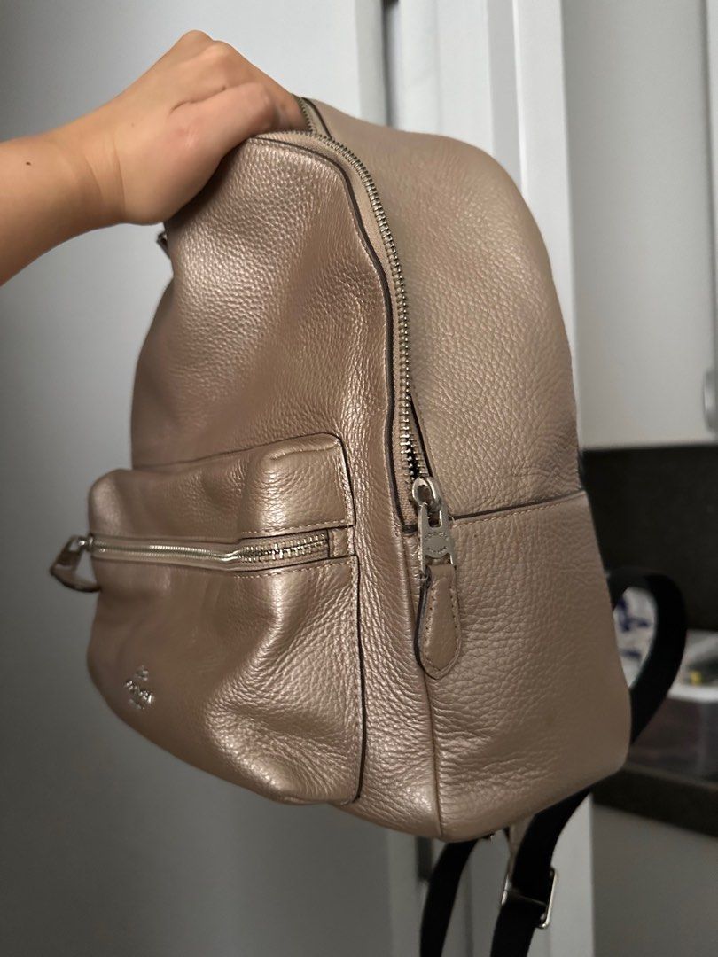 Charlie medium carryall outlet in pebble leather