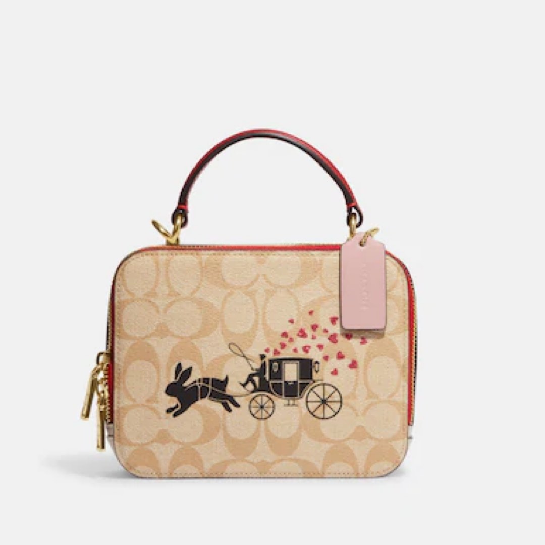 Coach Rabbit Carriage Top Handle Sling Bag, Women's Fashion, Bags ...
