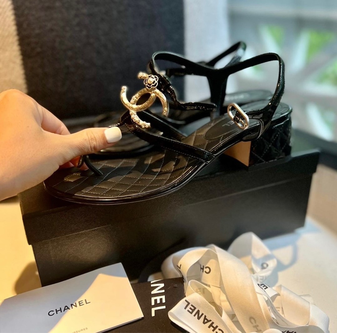 Coco Chanel sandals, Luxury, Sneakers & Footwear on Carousell