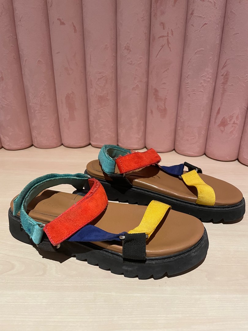 Colorful velcro clearance sandals