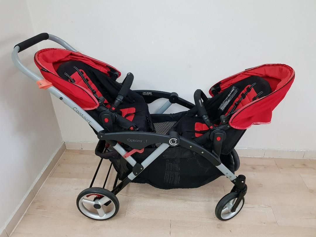 Options lt double stroller red hotsell
