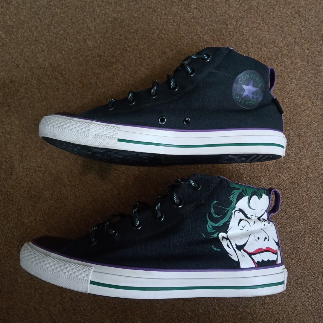 Converse High CT DC Comic edition Joker Fesyen Pria Sepatu