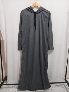 CUCI GUDANG‼️Hoodie Dress Dark Grey