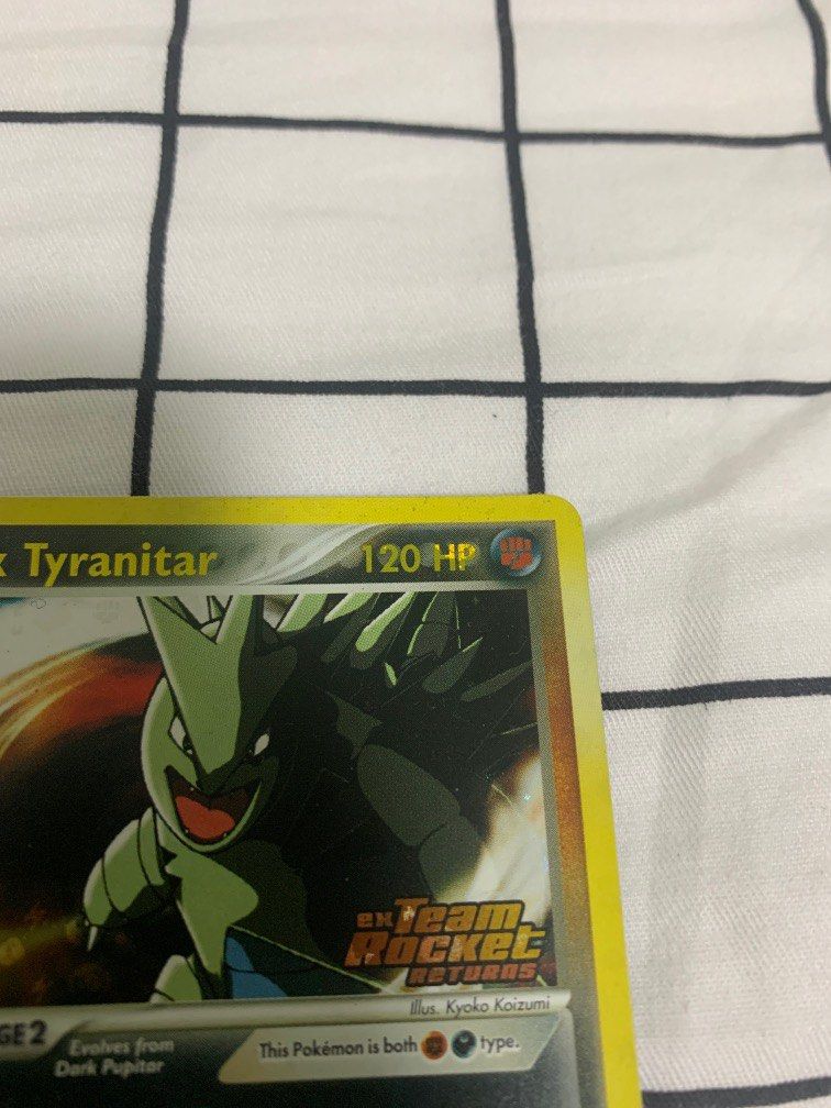 Pokemon TCG Dark Tyranitar, Hobbies & Toys, Toys & Games on Carousell