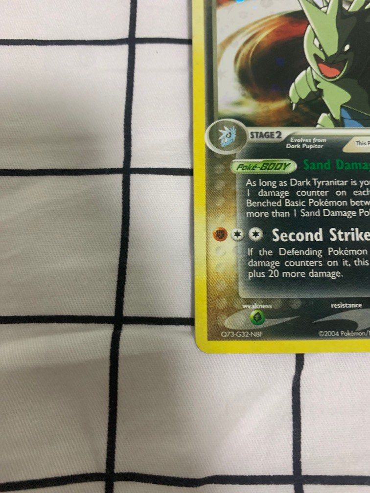 Pokemon TCG Dark Tyranitar, Hobbies & Toys, Toys & Games on Carousell