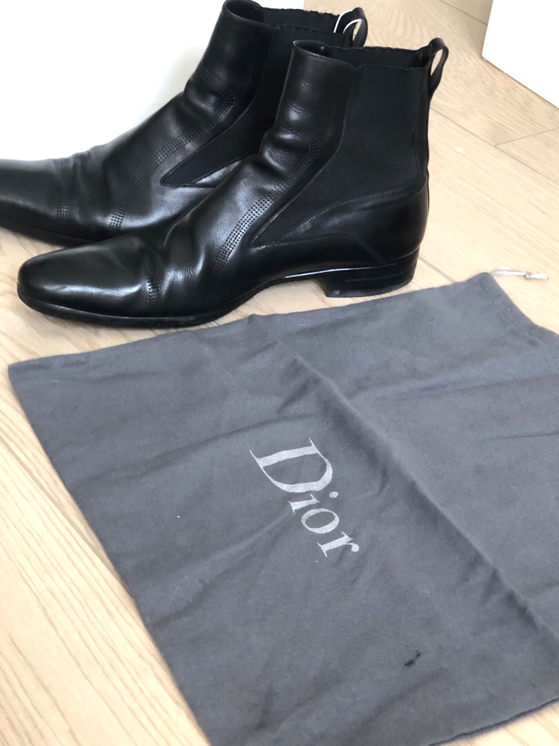 Dior leather Combat boots men  Glamood Outlet