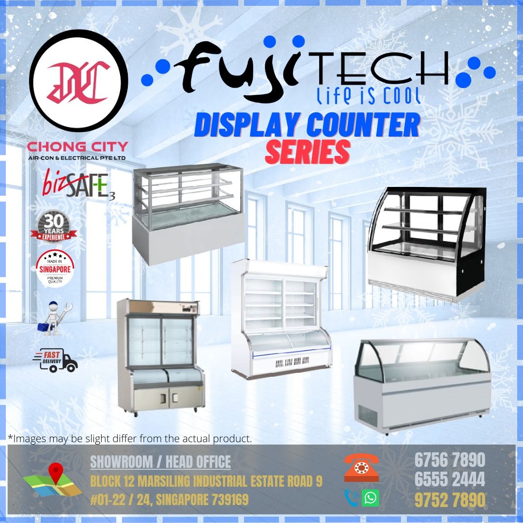 Display counter [FUJITECH] [NEW] [Chiller] [Freezer], TV & Home ...