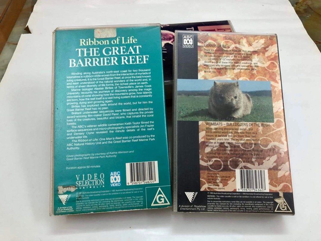 Each Wildlife Documentary VHS Tape Earth / Forest, Tiger / National