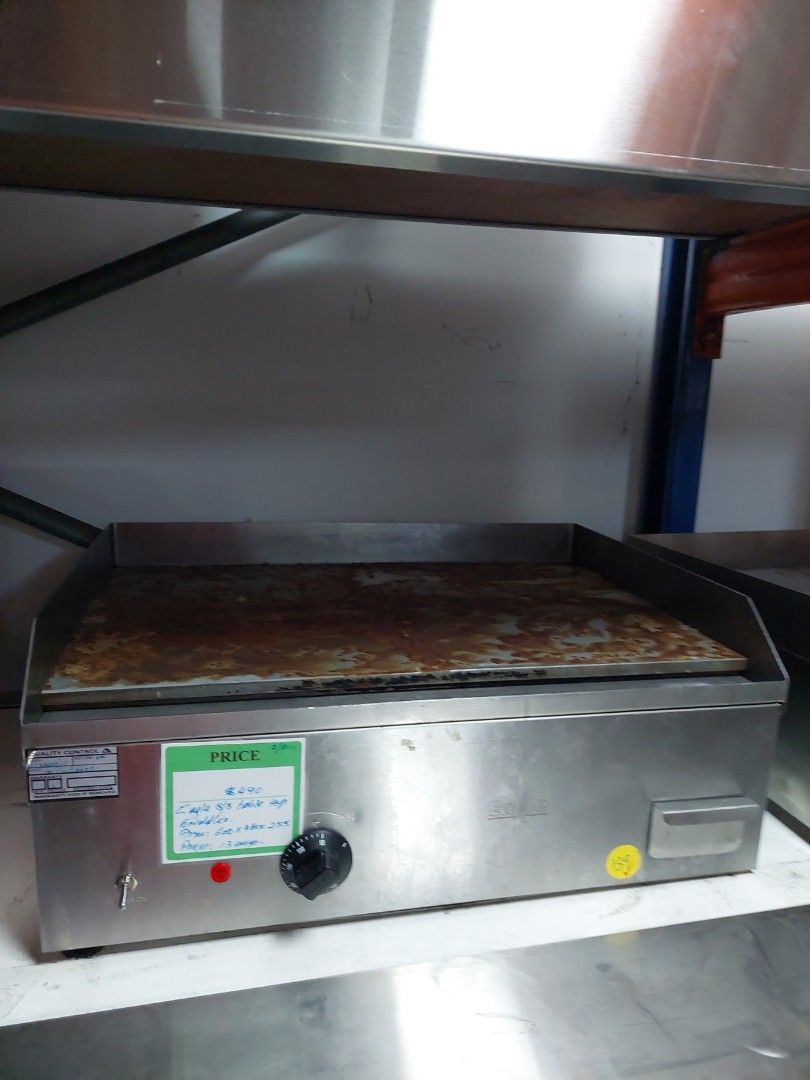 Eagle Stainless Steel Table Top Griddles, Dim 600mm x 480mm x 255mmh