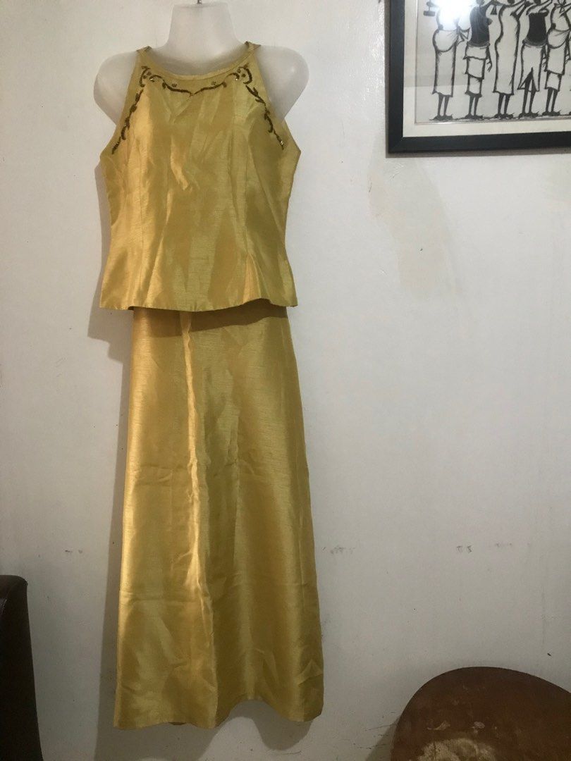 Elegant terno ( formal dress ), Women's Fashion, Dresses & Sets, Evening  dresses & gowns on Carousell
