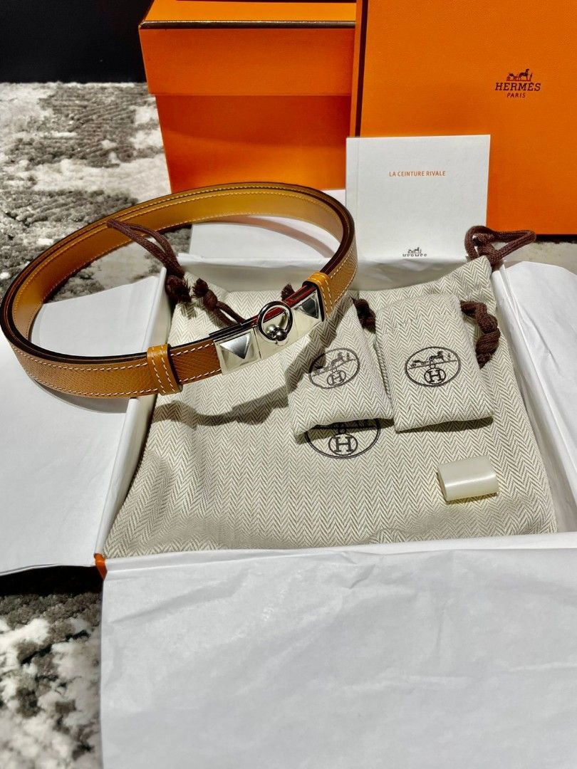 Fast Sale Must Have Items For Hermes Lovers, New, H Rivale Belt Epsom  Gold Phw, Full set, •Nett, •Exclude ongkir ❤