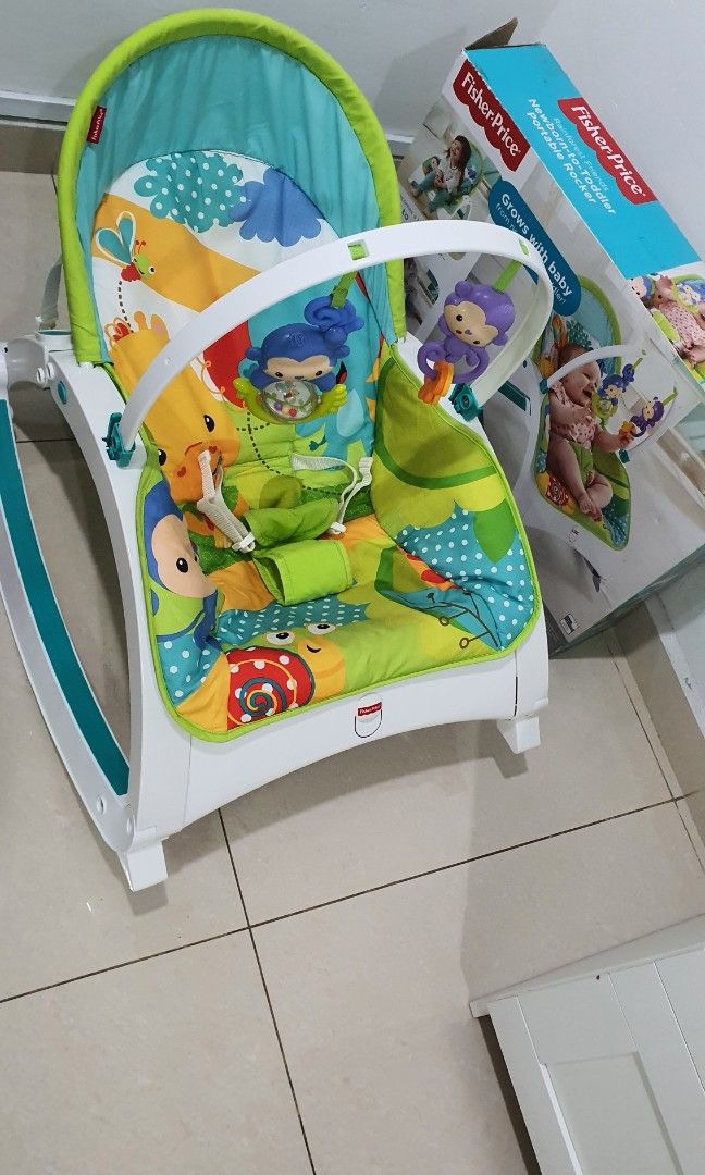 Fisher price rainforest hot sale infant to toddler rocker