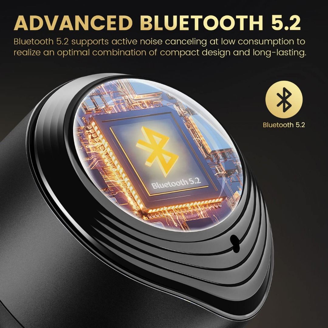 True Wireless Earbuds Bluetooth V5.0 Headphones Deep Bass Stero