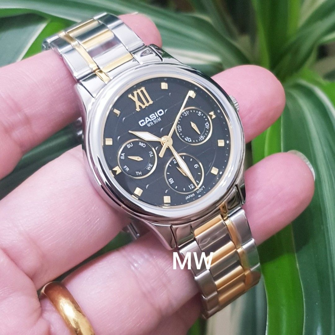 Casio shop wr50m gold