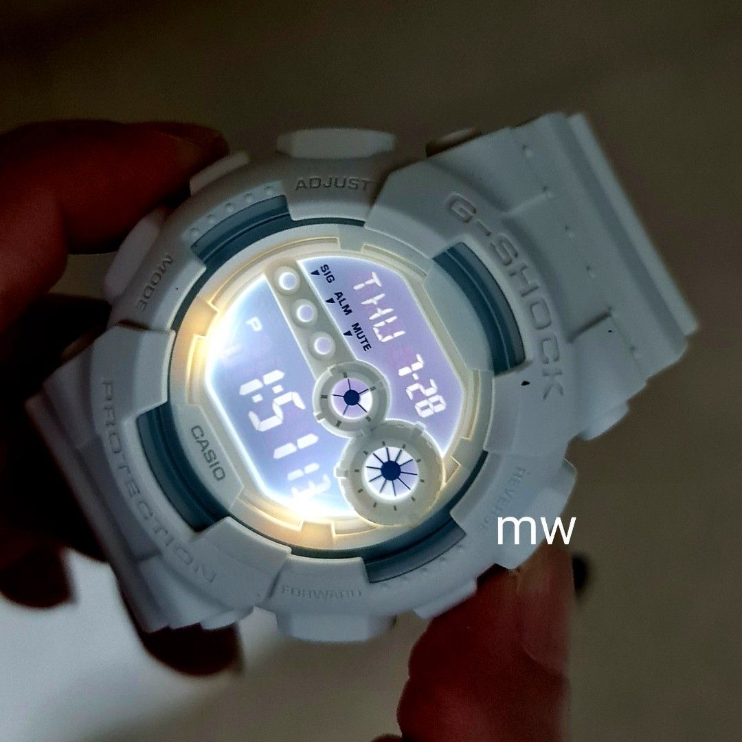 Genuine Casio Men G Shock discontinued white digital large size watch gd100 gd 100 gd 100ww gd 100ww 7dr brand new