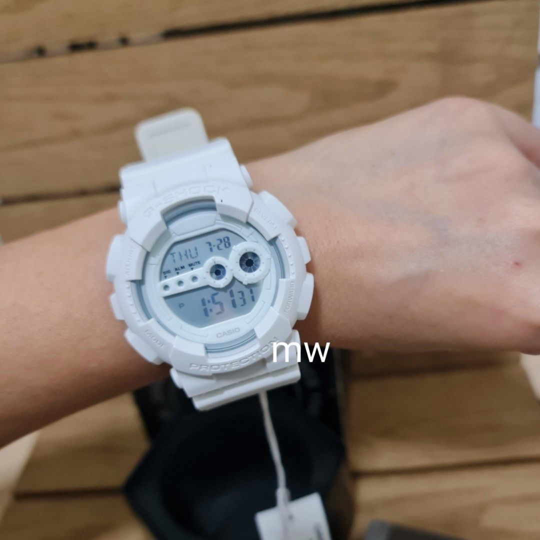 White digital sales watch mens