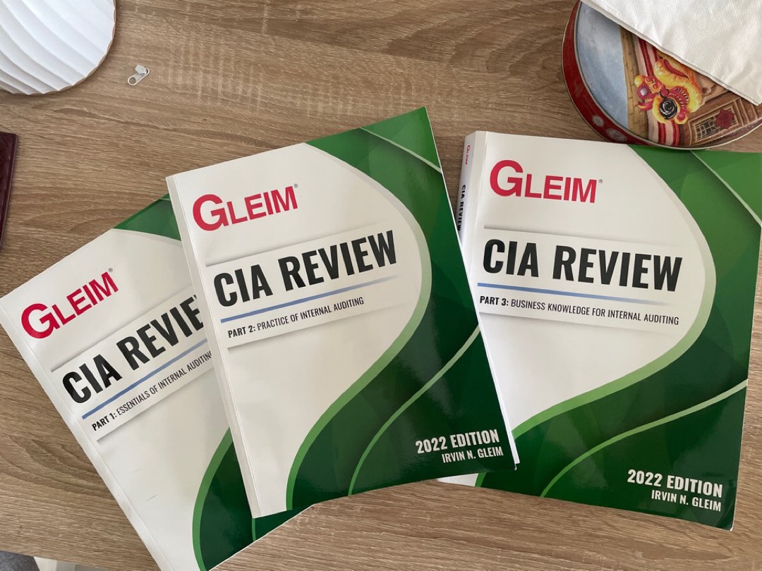 割引発見 Gleim CIA review pt.1 他6冊 公認内部監査人試験