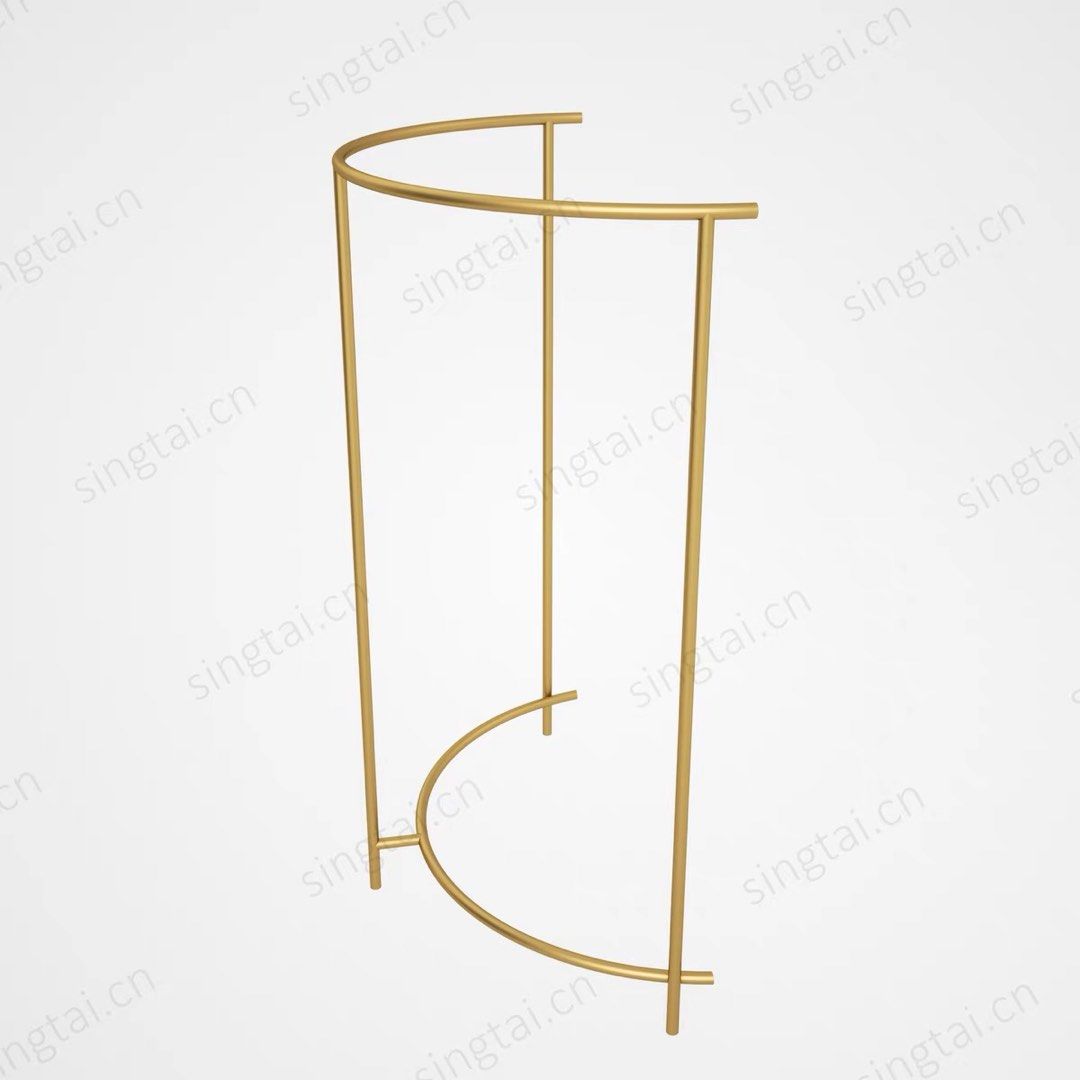 Gold Curved Clothes Rack, Furniture & Home Living, Furniture, Other ...