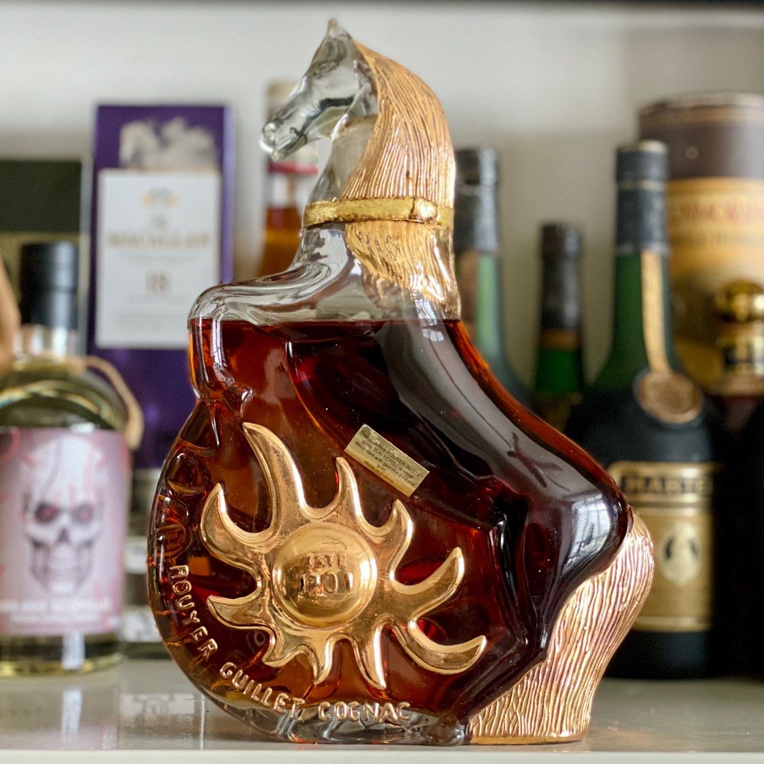 Gold Rouyer Guillet Cognac SUN Horse 700ml, Food & Drinks