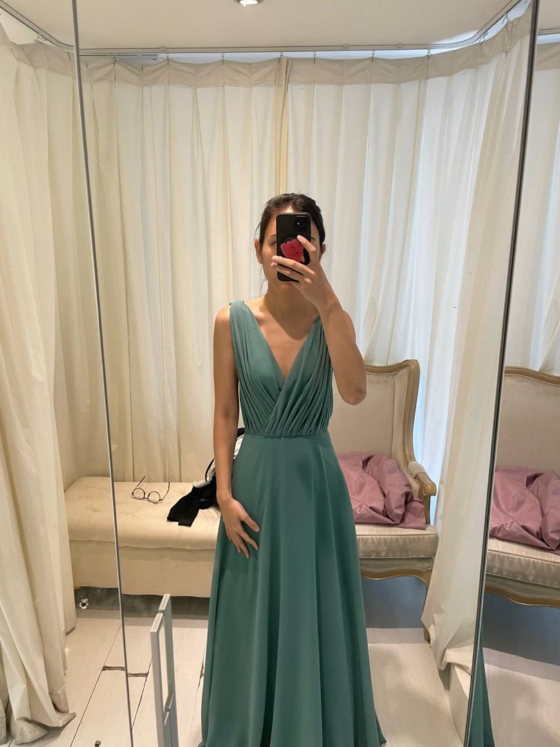 Tan chiffon dress store