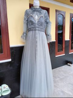 Grey long dress