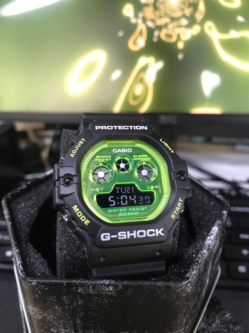 GShock DW5900 Tapak Kucing Green