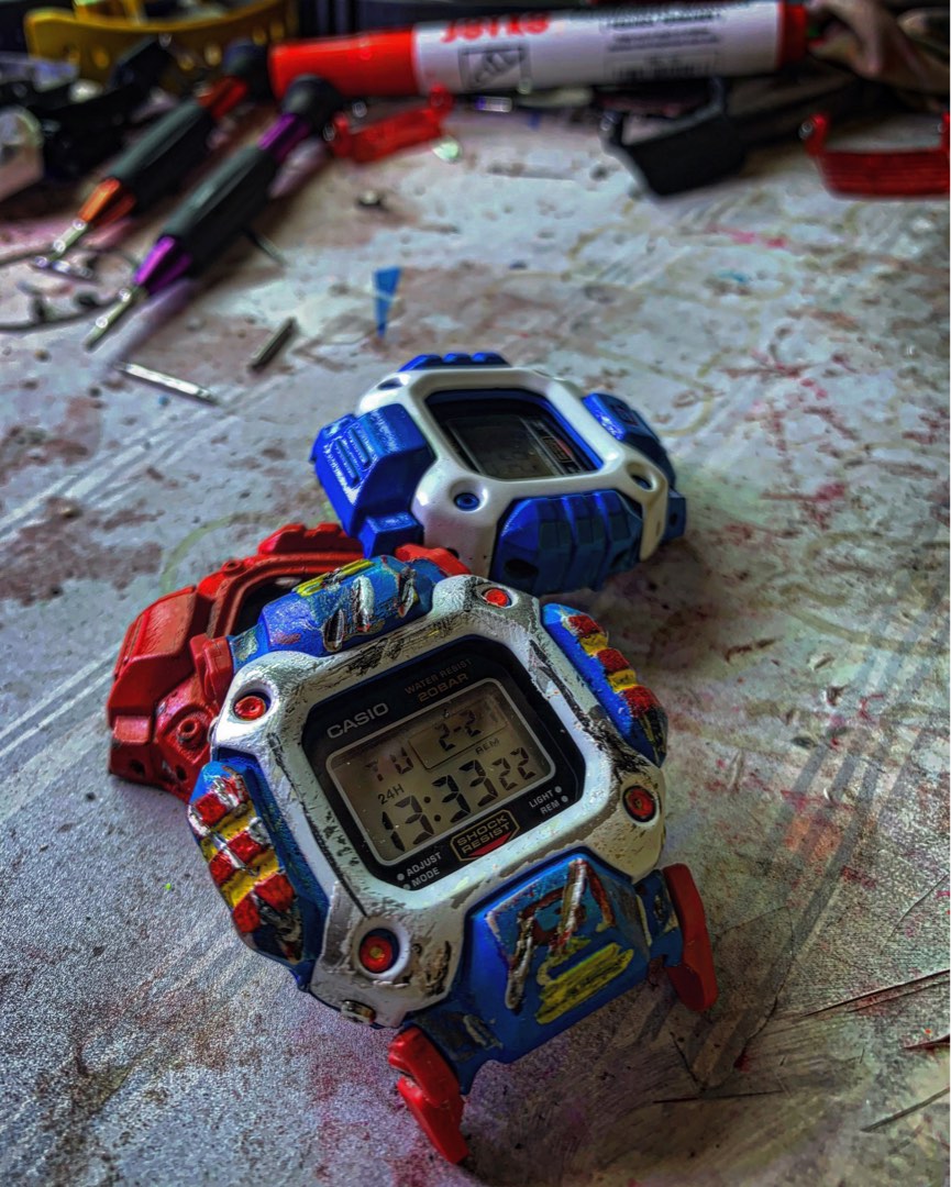 Gshock g shock gundam dw 6400 Fesyen Pria Jam Tangan di Carousell