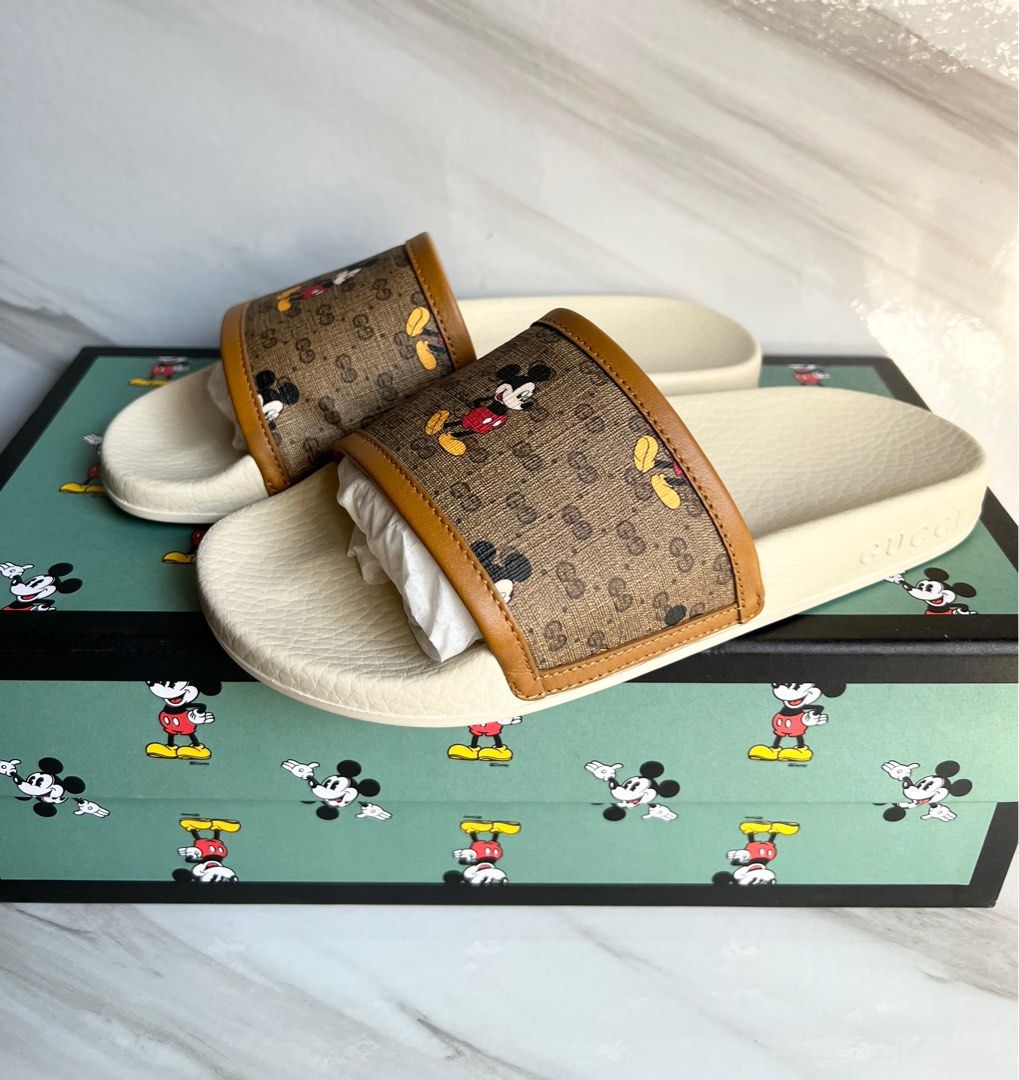 Gucci Disney slides on Carousell