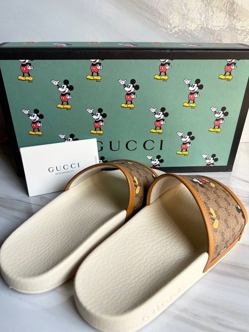 Gucci Disney slides on Carousell