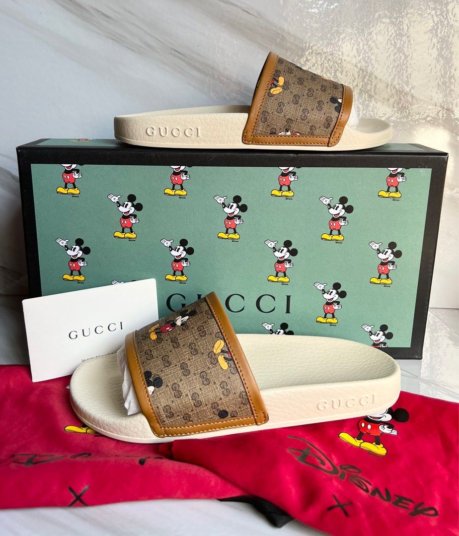 Gucci Disney slides on Carousell