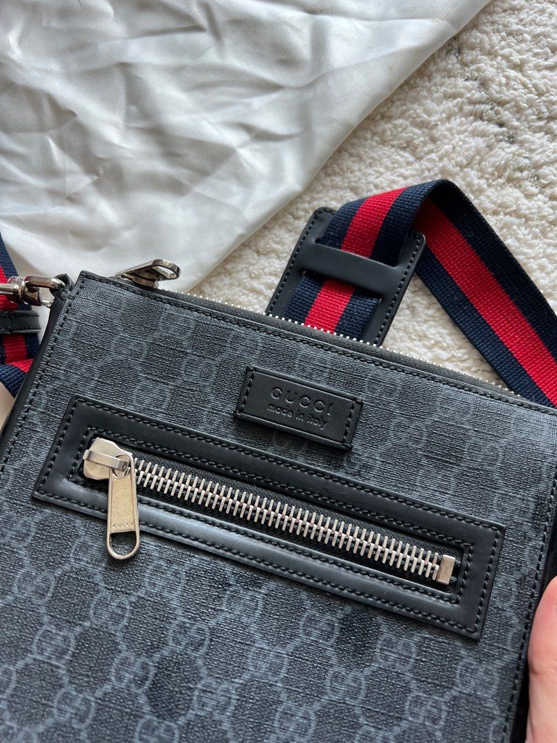 Gg black sales small messenger bag