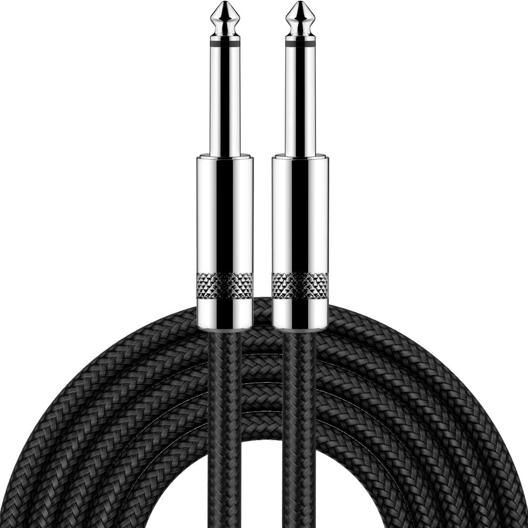 Cable　Pro　Bass　bee　New　Mandolin,　Hobbies　Guitar,　AMP　Straight　to　Black,　Audio,　10　Instrument　Electric　Bass　Cord　Electric　for　Music　Straight　1/4　Cable　Electric　Toys,　Guitar　Media,　ft　Guitar,