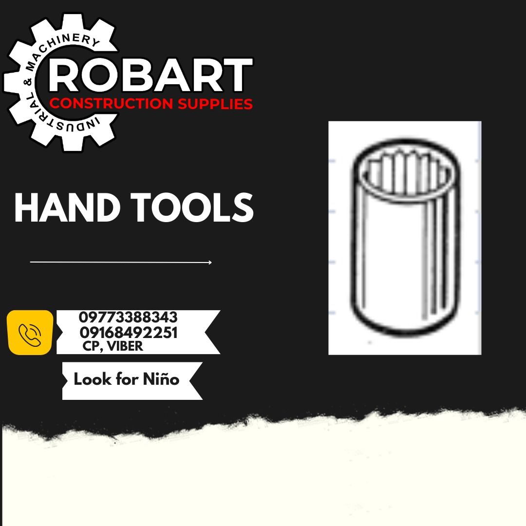 HAND TOOLS (Category: Construction Tools & Equipment) located in Manila. Submitted by ninoparede24925 (Listing ID 1216951520, Image 1). Description: HAND TOOLS SOCKET 1/2SD. x 12pts. #BLPDM12 " BLUE - POINT " sizes: -8mm -9mm -10mm -11mm -12mm -13mm -14mm -15mm -16mm -17mm -18mm -19mm -20mm -21mm -22mm -23mm -24mm -27mm -30mm -32mm Brand:" BLUE - POINT " - - for faster transaction: look for:Niño Paredes call/text/viber:09168492251 :09773388343 or
