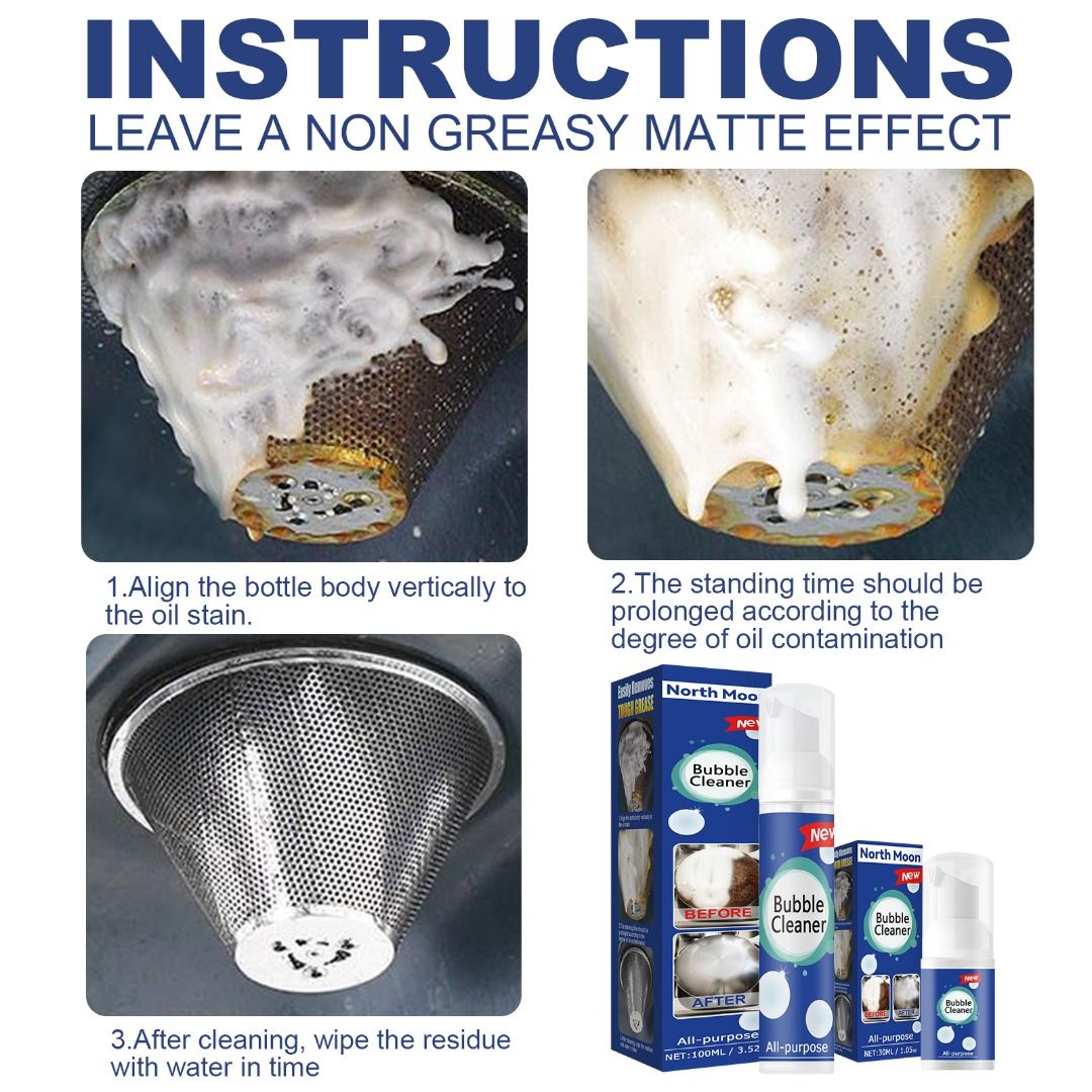 Heavy Duty Foam Cleaning Grease Removing Detergent, Furniture & Home