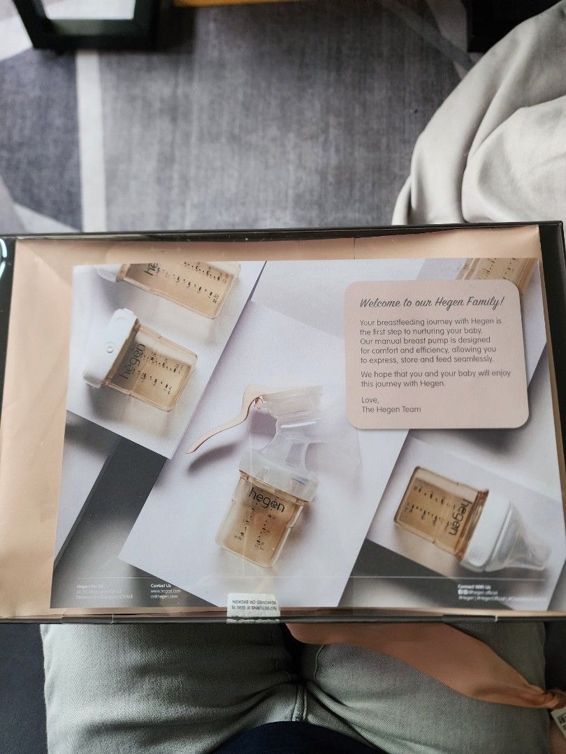 Hegen Manual Breast Pump Express Starter Kit, Babies & Kids, Nursing