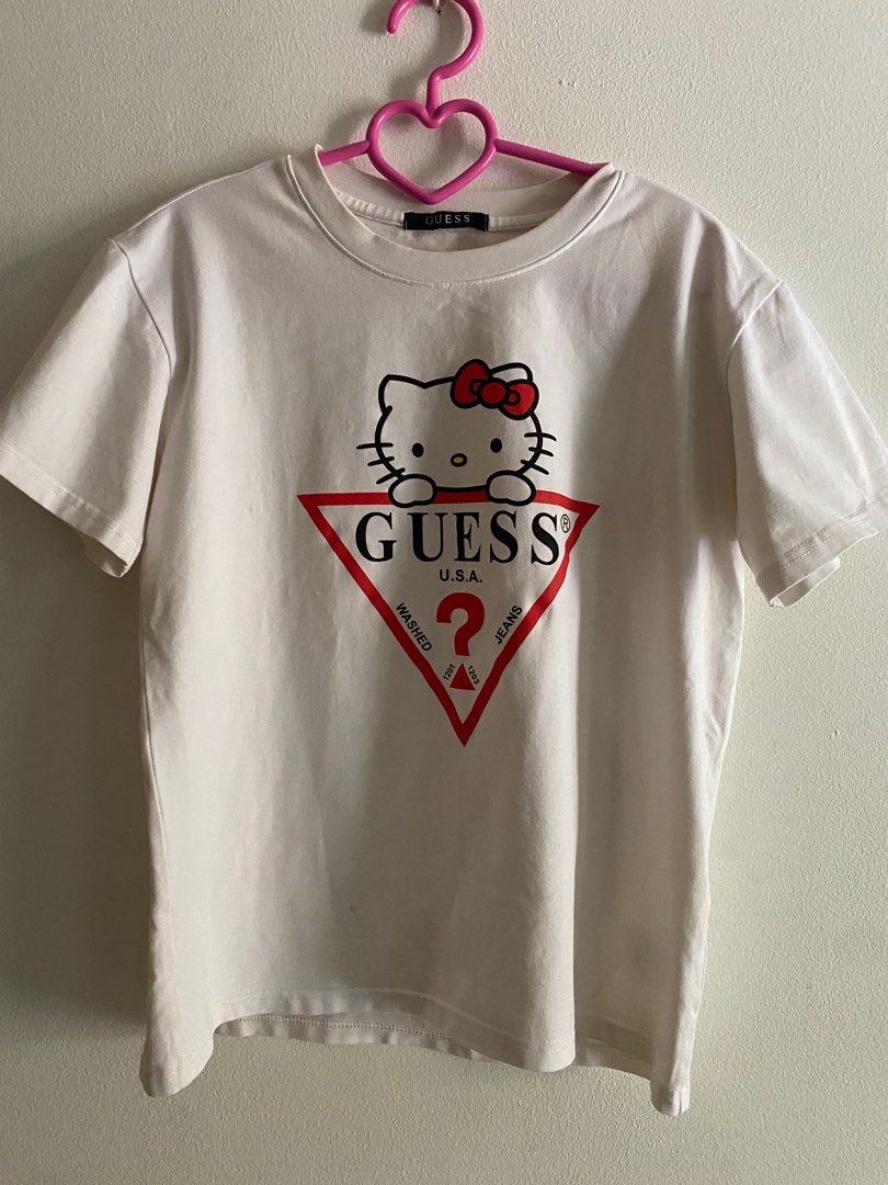 Guess hello hot sale kitty tee