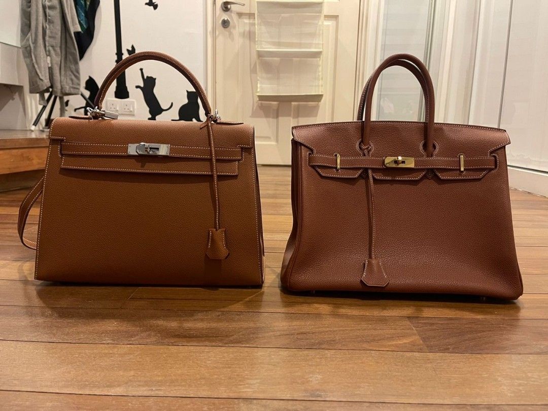 Hermes kelly 35 togo leather (Brown), Luxury, Bags & Wallets on