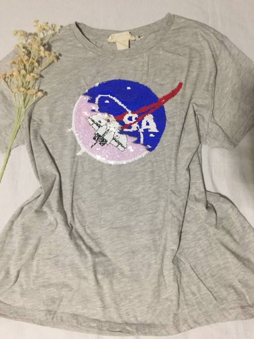 H&m nasa deals sequin shirt